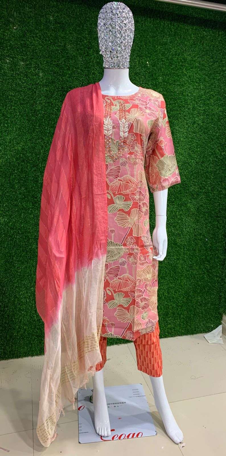 BEMITEX INDIA PRESENT MODAL SILK FABRIC WITH HAND WORK BASED READYMADE 3 PIECE SUIT COLLECTION WHOLESALE SHOP IN SURAT